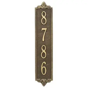 Whitehall Lyon Vertical Plaque Antique Bronze