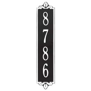 Whitehall Lyon Vertical Plaque Black White