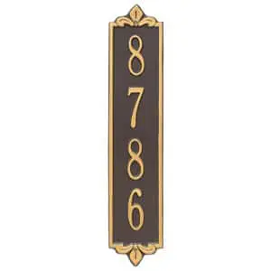 Whitehall Lyon Vertical Plaque Bronze Gold