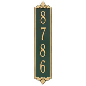 Whitehall Lyon Vertical Plaque Green Gold