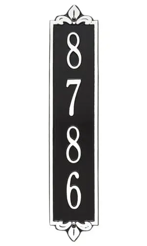 Whitehall Lyon Vertical Standard Address Plaque Product Image