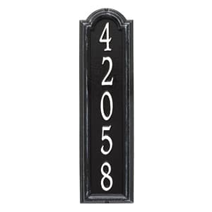 Whitehall Manchester Vertical Plaque Black White