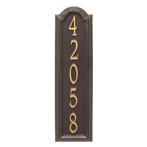 Whitehall Manchester Vertical Plaque Bronze Gold