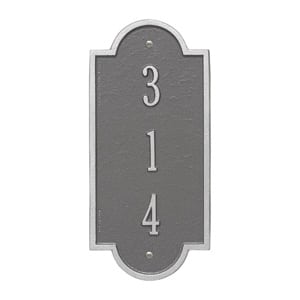 Whitehall Petite Richmond Vertical Pewter Silver