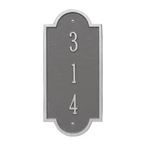 Whitehall Petite Richmond Vertical Pewter Silver