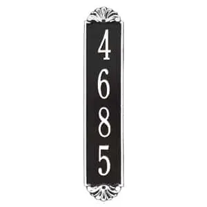 Whitehall Shell Vertical Plaque Black White