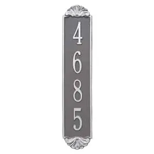 Whitehall Shell Vertical Plaque Pewter Silver