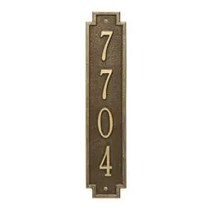 Whitehall Windsor Vertical Plaque Antique Bronze
