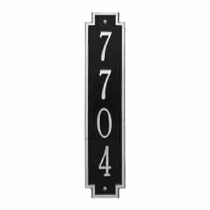 Whitehall Windsor Vertical Plaque Black Silver