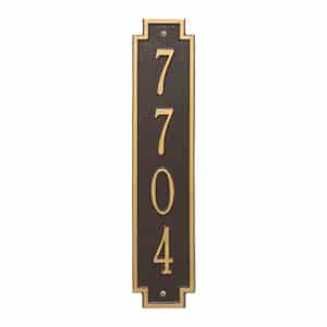 Whitehall Windsor Vertical Plaque Bronze Gold