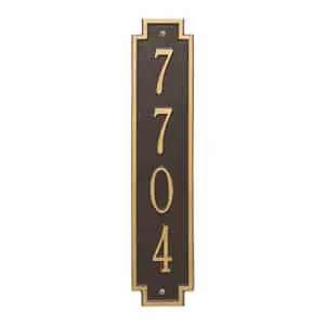 Whitehall Windsor Vertical Plaque Bronze Gold