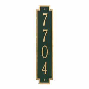 Whitehall Windsor Vertical Plaque Green Gold