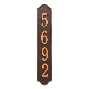 Whitehall Admiral Vertical Plaque Antique Copper