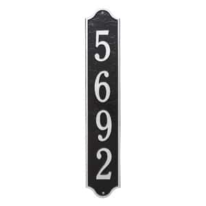 Whitehall Admiral Vertical Plaque Black Silver