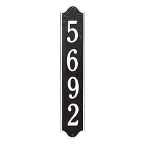 Whitehall Admiral Vertical Plaque Black White