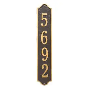 Whitehall Admiral Vertical Plaque Bronze Gold