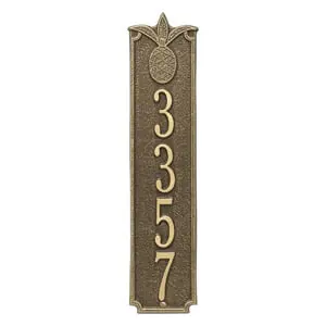 Whitehall Pineapple Vertical Plaque Antique Bronze
