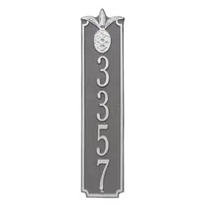 Whitehall Pineapple Vertical Plaque Pewter Silver