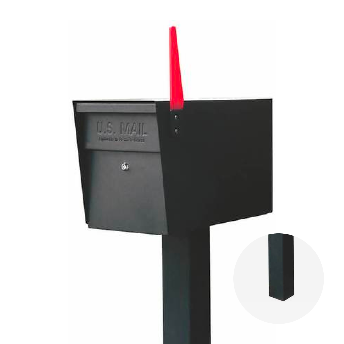 Mail Boss Mail Manager Pro Locking Mailbox With In-Ground Post