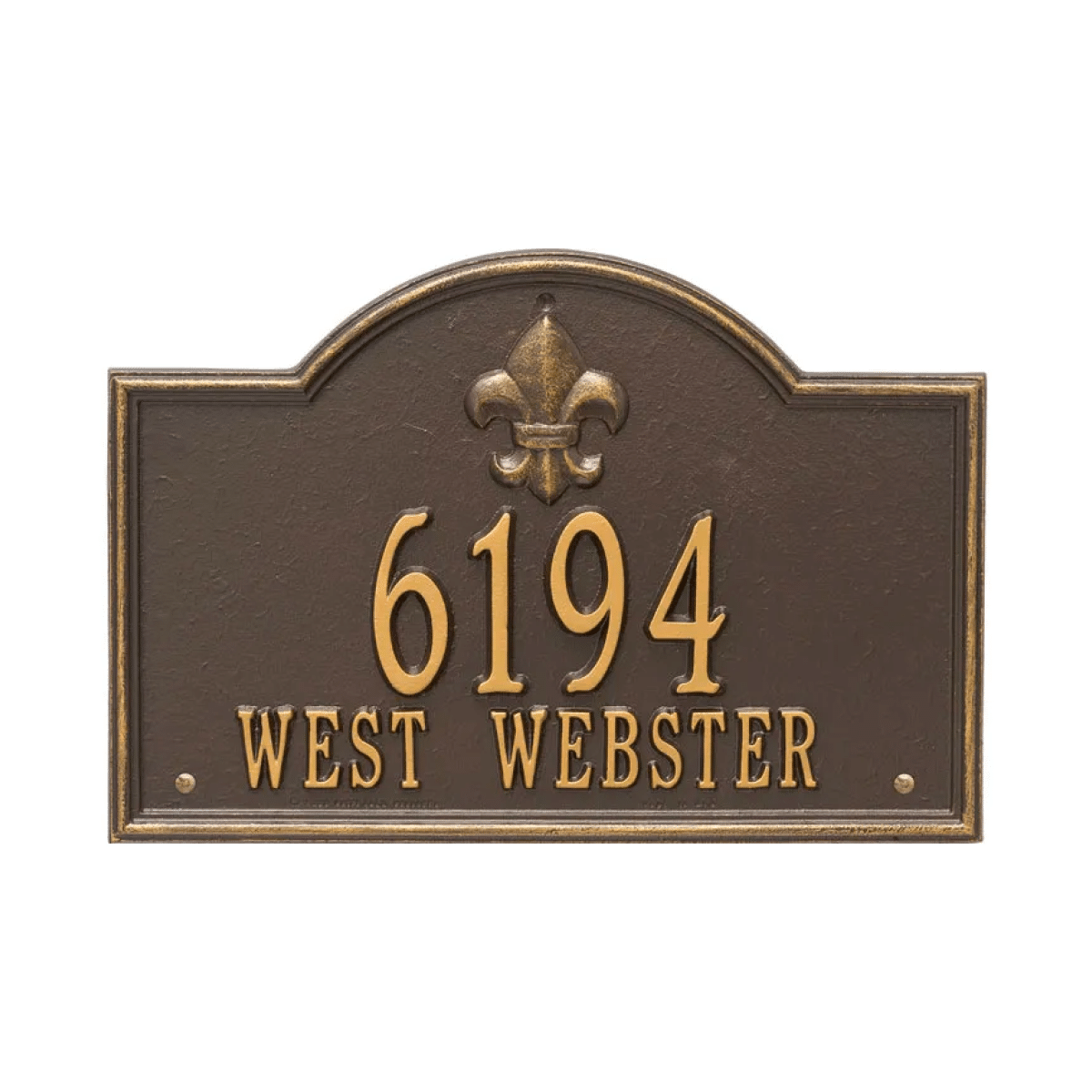 Whitehall Bayou Vista Address Plaque Product Image