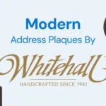 modern address plaque
