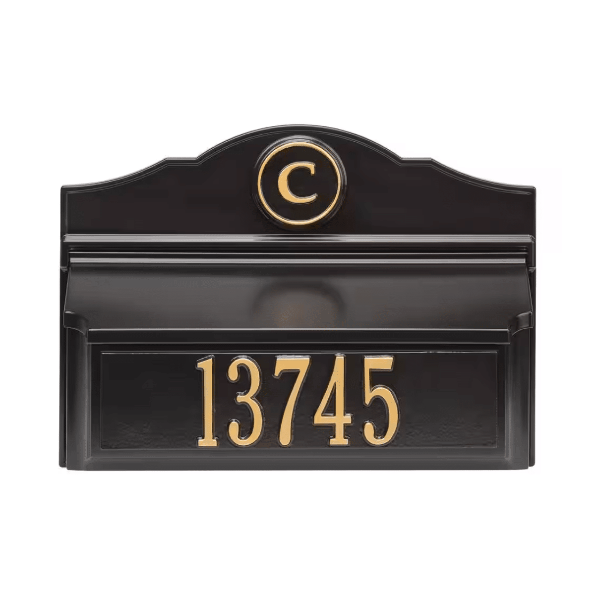 Whitehall Colonial Wall Mount Mailbox Package 1 (Mailbox, Plaque & Monogram) Product Image