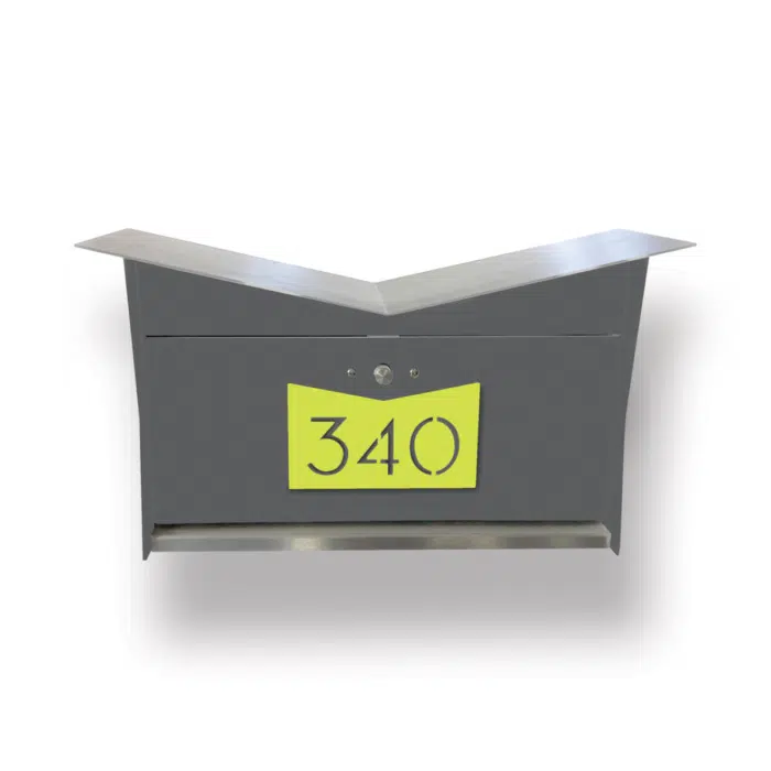 Butterfly Box in Designer Gray – Wall Mount Mailbox Butterfly Box in Designer Gray – Wall Mount Mailbox