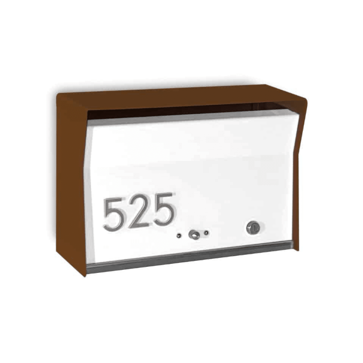 RetroBox Locking Wall Mount Mailbox in Coconut Product Image