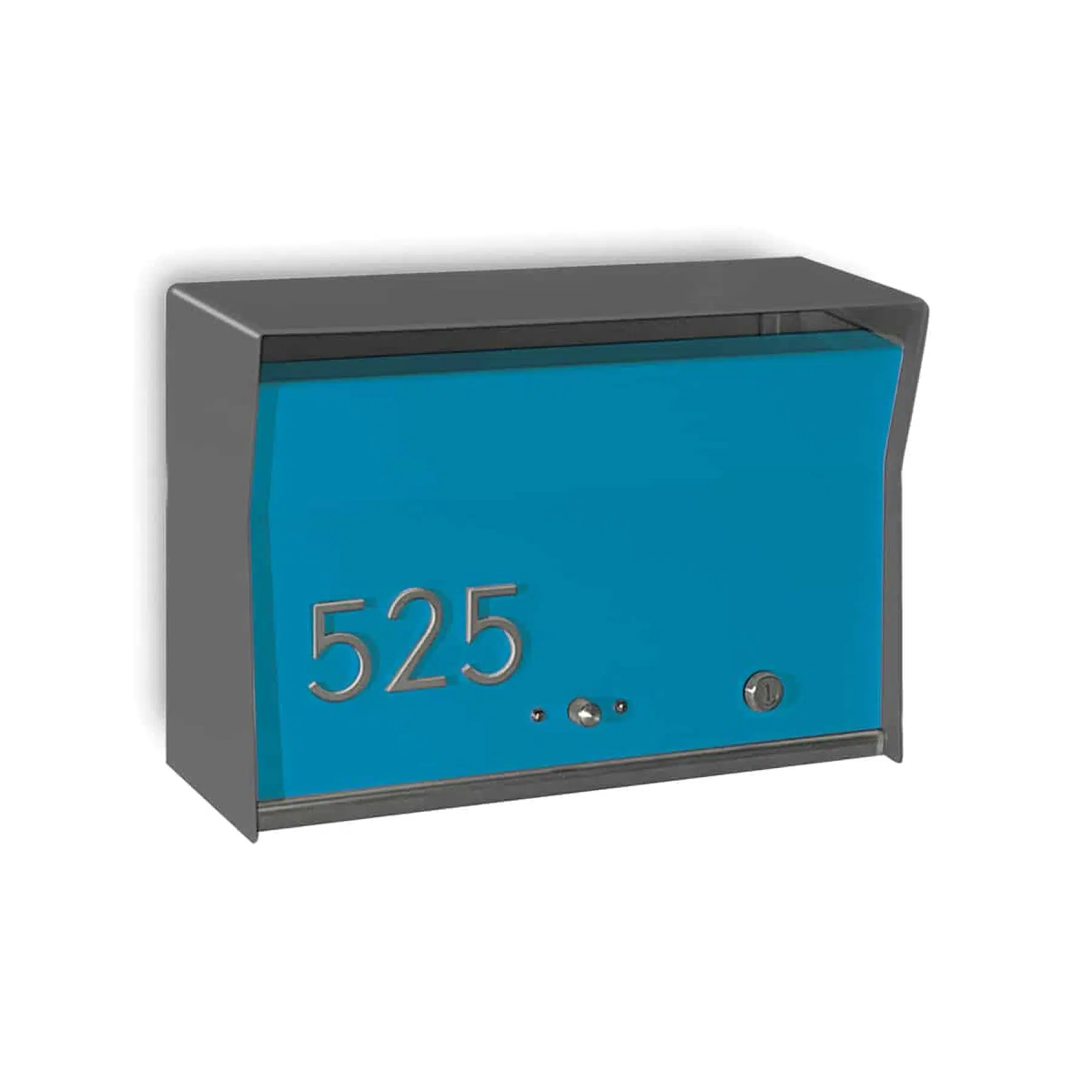RetroBox Locking Wall Mount Mailbox in Designer Gray Product Image