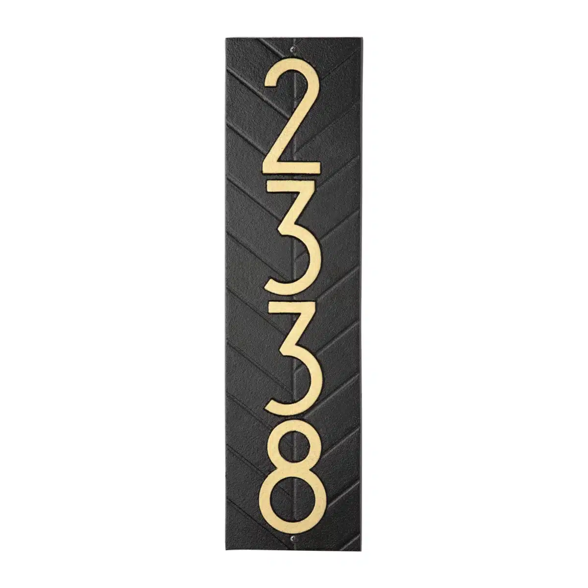 Whitehall Modern Herringbone Vertical Plaque, Standard Wall 1-line Product Image