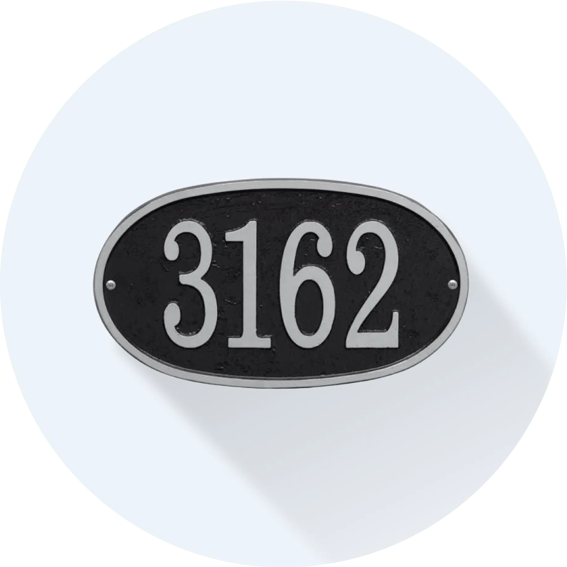 brass house number plaque