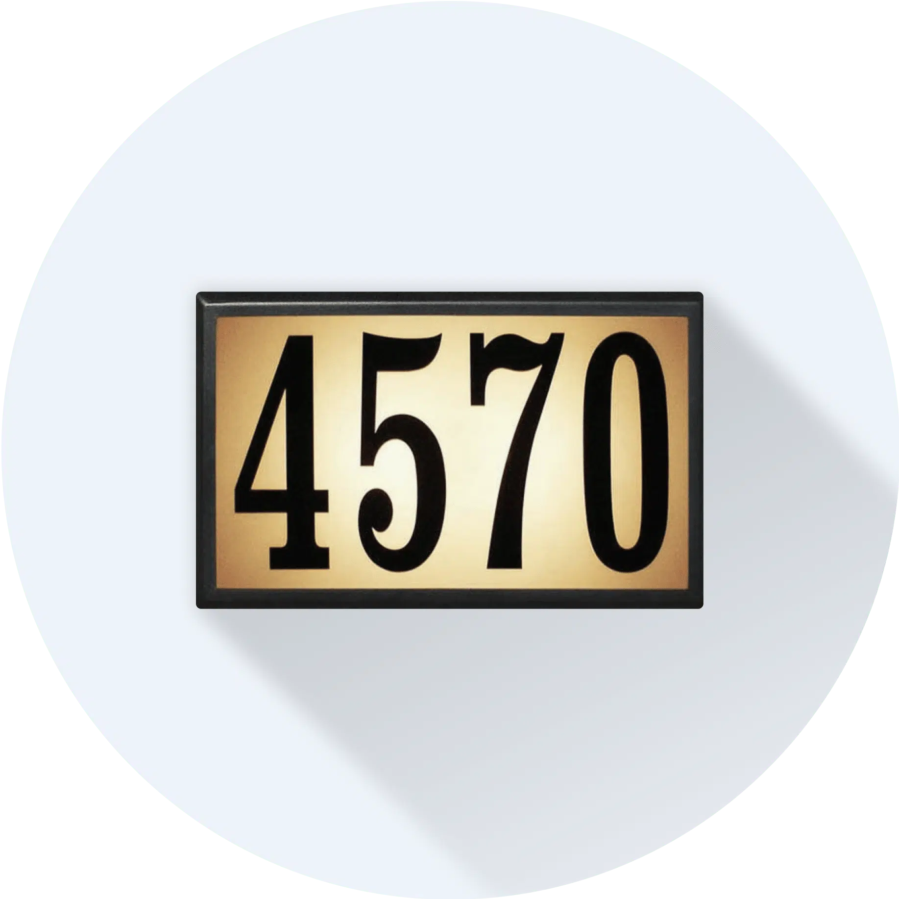 illuminated house number