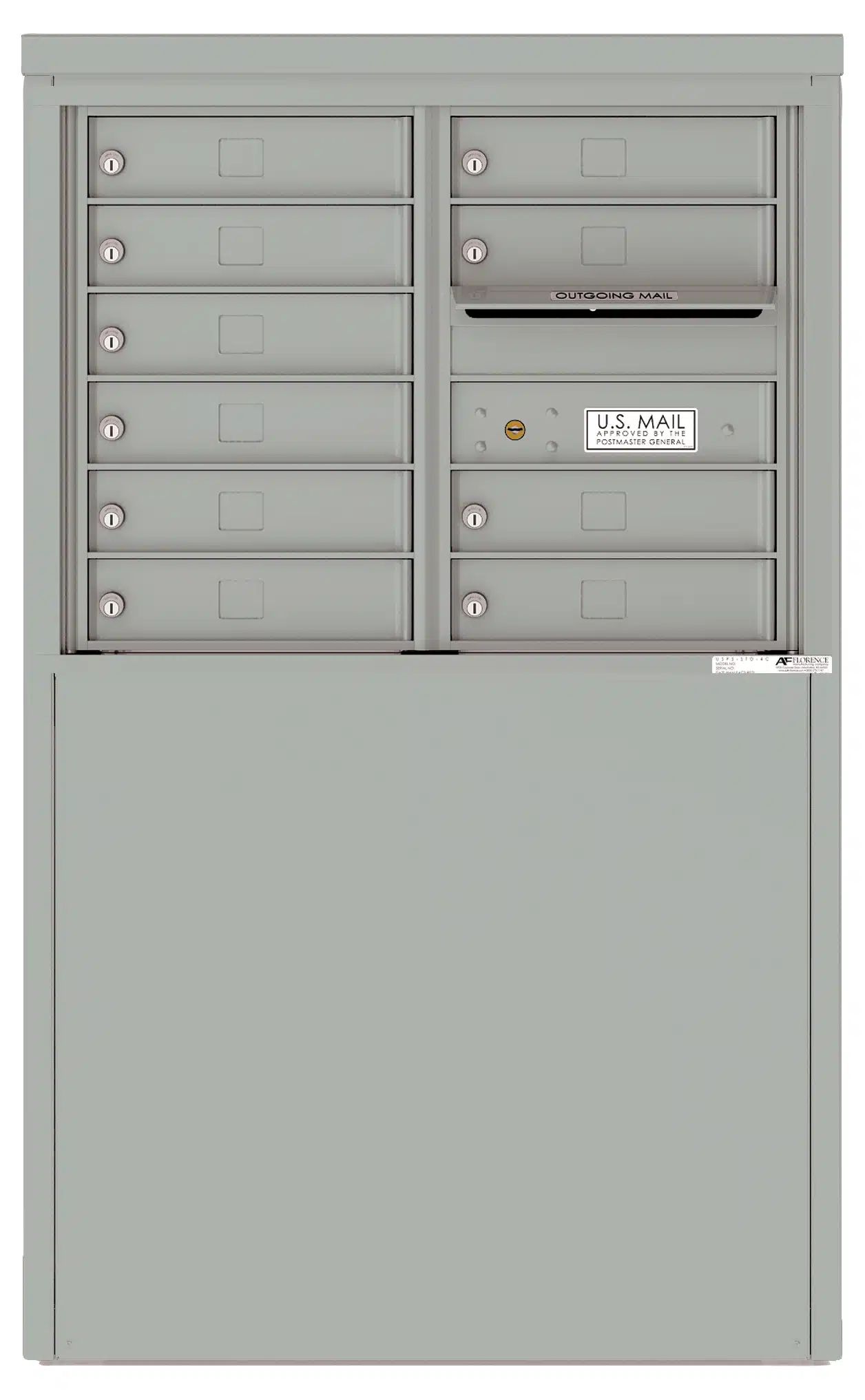 Florence 4C Depot Cabinet Mailbox – 10 Tenant Doors – 6 Doors High – Front Loading – Private Access Product Image