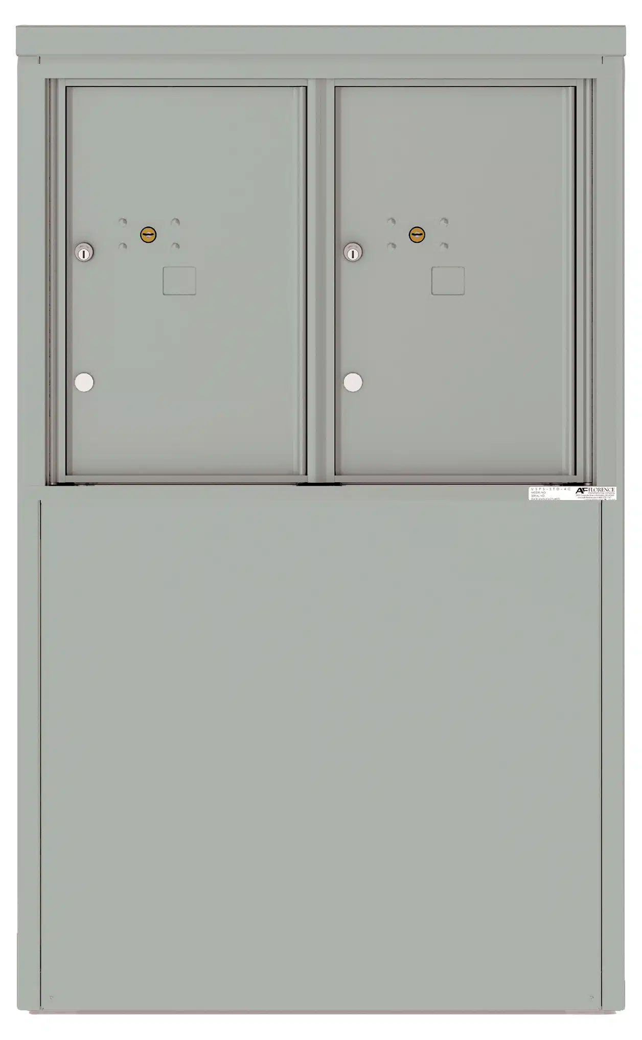 Florence 4C Depot Cabinet Mailbox – 2 Parcel Lockers – 6 Doors High – Front Loading – Private Access Product Image