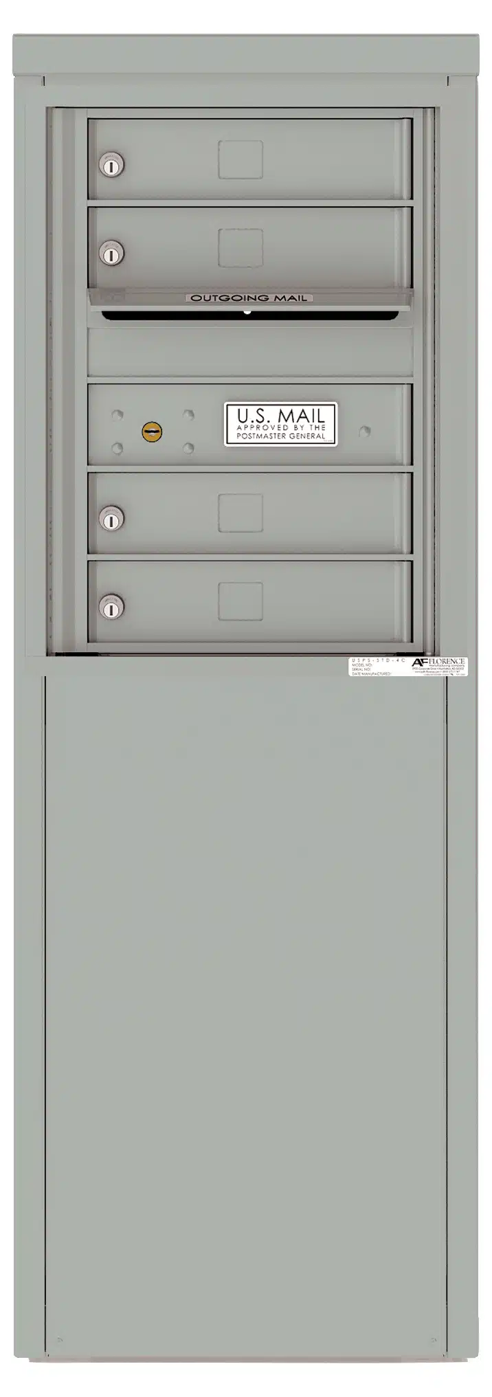 Florence 4C Depot Cabinet Mailbox – 4 Tenant Doors – 6 Doors High – Front Loading – Private Access Product Image