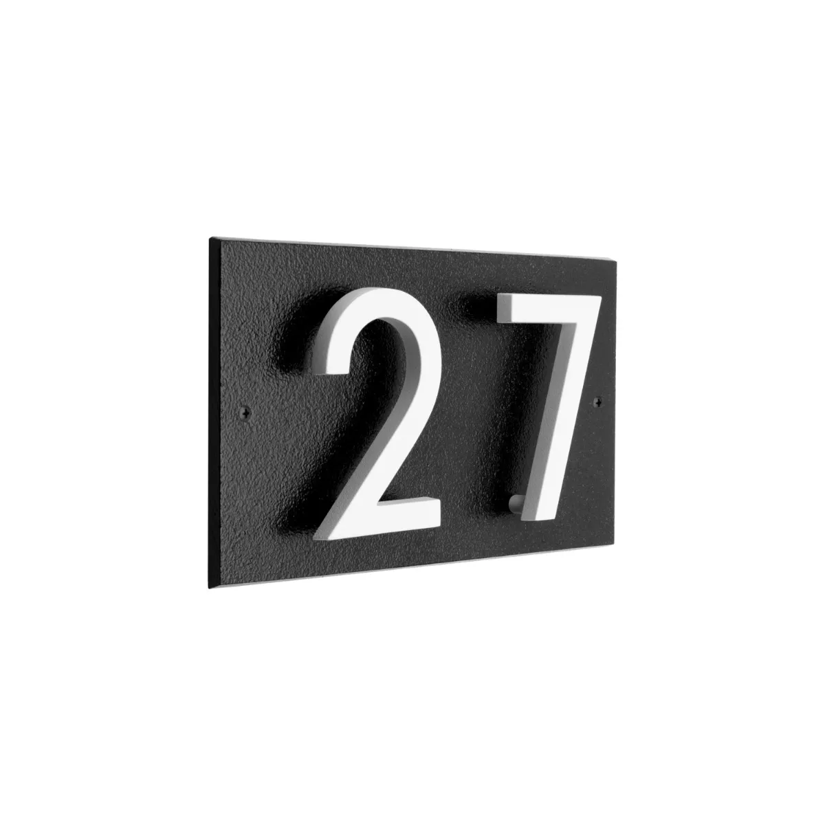 Whitehall Floating Stand-off 2-Number Horizontal Plaque Modern House Numbers with Sleek Aluminum Backplate & Enhanced Visibility Product Image