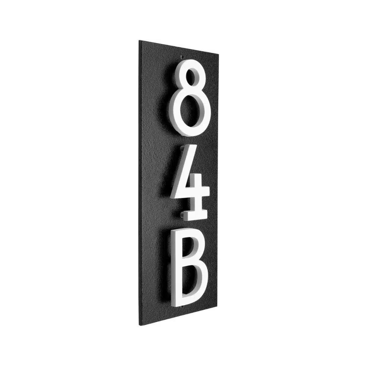 Whitehall Floating Stand-off 3-Number Vertical Plaque Modern House Numbers with Sleek Aluminum Backplate & Enhanced Visibility Product Image