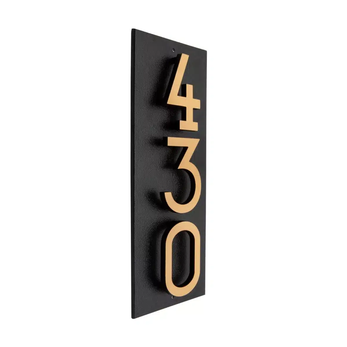 Whitehall Floating Stand-off 3-Number Vertical Plaque Modern House Numbers with Sleek Aluminum Backplate & Enhanced Visibility Product Image