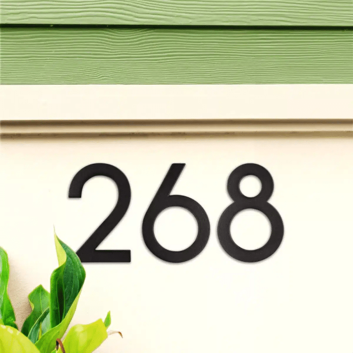 Whitehall Modern Floating Numbers (0-9) & Alphabets (A-D) 4.5″